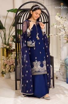 Asim Jofa - 3PC UNSTITCHED- BLUE - Oshi.pk - Buy & Sell Online