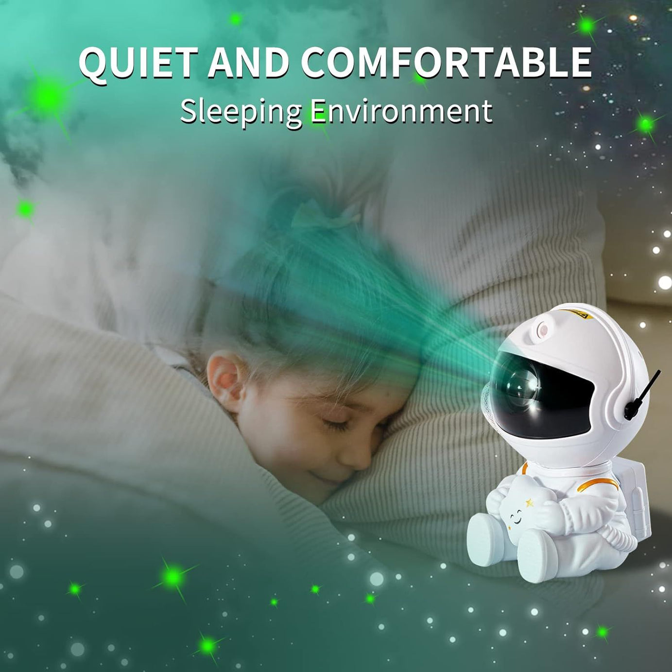 Astronaut Galaxy Projector, Star Projector Galaxy Night Light - Astronaut Light Projector, Starry Nebula Ceiling LED Lamp with Remote Control, White S - Oshi.pk - Buy & Sell Online