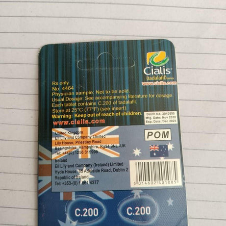 Authentic Cialis C200 Blue 2 Tablets Card Made In UK - Oshi.pk - Buy & Sell Online