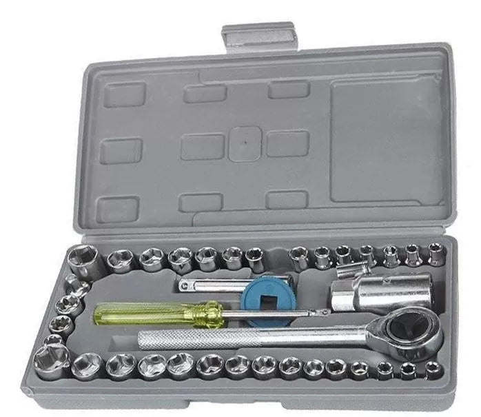 Auto Tire Repair Kit AIWA 40pcs Combination Socket Wrench Set total tool kit for bicycle