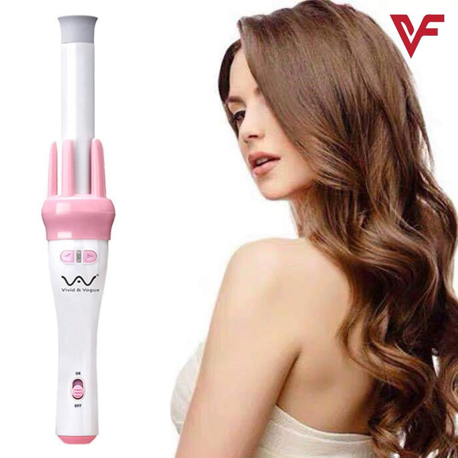 Automatic Curly Hair Stick Hair Curler Fast Styling in 5 Min Ceramic Heating Tube Nourish Hair with Plant Protein Coating Rotating Curler - Oshi.pk - Buy & Sell Online