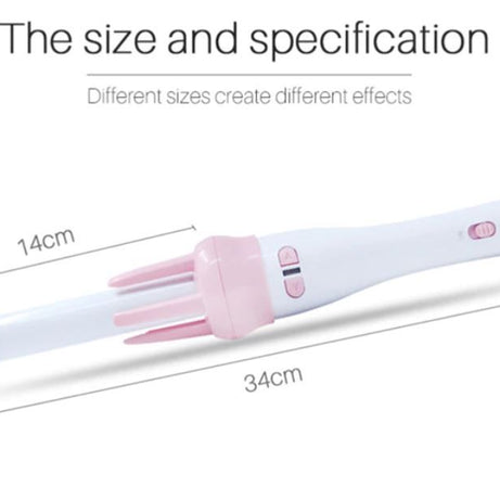 Automatic Curly Hair Stick Hair Curler Fast Styling in 5 Min Ceramic Heating Tube Nourish Hair with Plant Protein Coating Rotating Curler - Oshi.pk - Buy & Sell Online