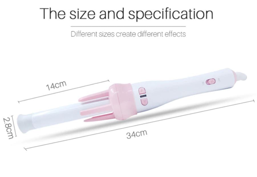 Automatic Curly Hair Stick Hair Curler Fast Styling in 5 Min Ceramic Heating Tube Nourish Hair with Plant Protein Coating Rotating Curler - Oshi.pk - Buy & Sell Online
