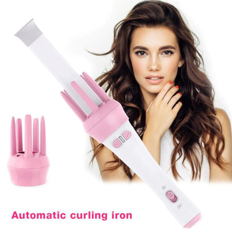 Automatic Curly Hair Stick Hair Curler Fast Styling in 5 Min Ceramic Heating Tube Nourish Hair with Plant Protein Coating Rotating Curler - Oshi.pk - Buy & Sell Online