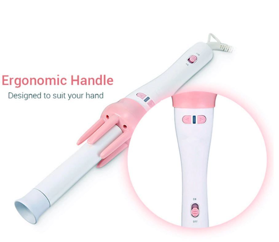 Automatic Curly Hair Stick Hair Curler Fast Styling in 5 Min Ceramic Heating Tube Nourish Hair with Plant Protein Coating Rotating Curler - Oshi.pk - Buy & Sell Online