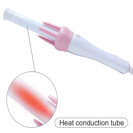 Automatic Curly Hair Stick Hair Curler Fast Styling in 5 Min Ceramic Heating Tube Nourish Hair with Plant Protein Coating Rotating Curler - Oshi.pk - Buy & Sell Online