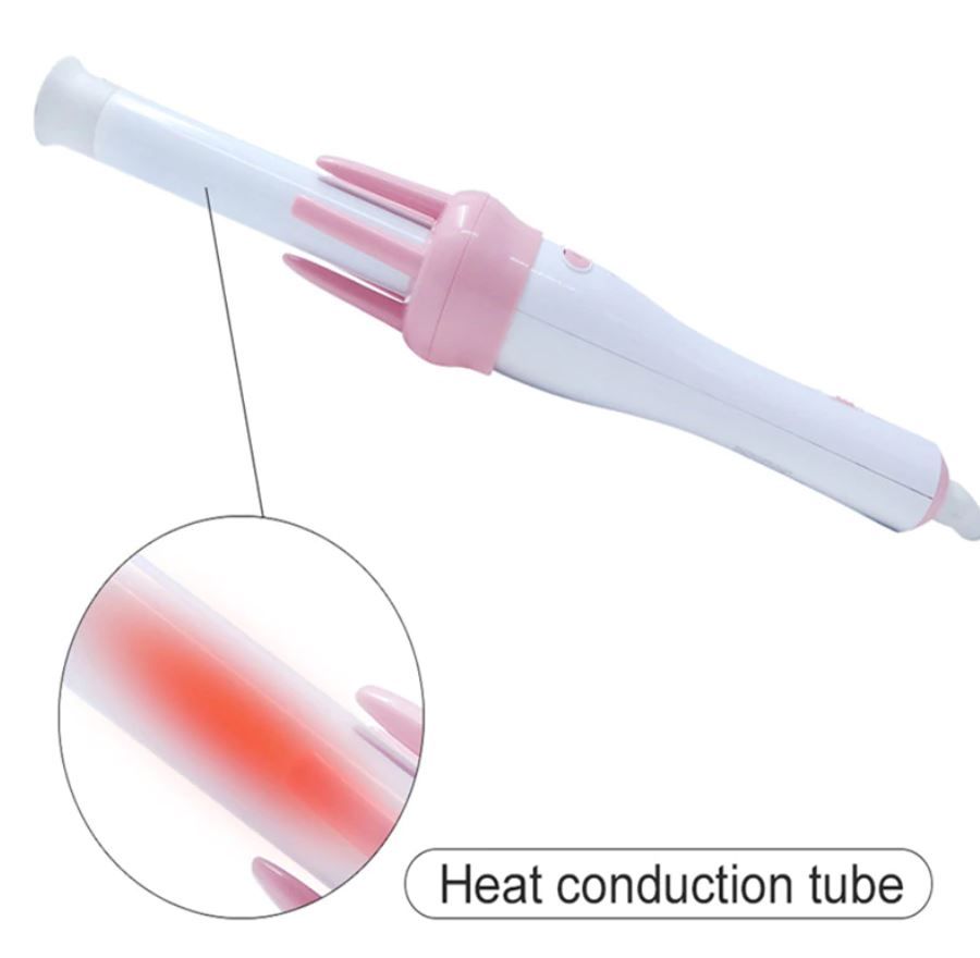 Automatic Curly Hair Stick Hair Curler Fast Styling in 5 Min Ceramic Heating Tube Nourish Hair with Plant Protein Coating Rotating Curler - Oshi.pk - Buy & Sell Online