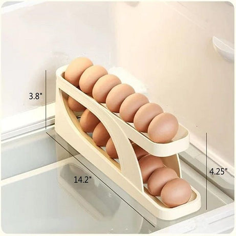 Automatic Scrolling Egg Rack Holder Storage Box Egg Basket Container - Oshi.pk - Buy & Sell Online