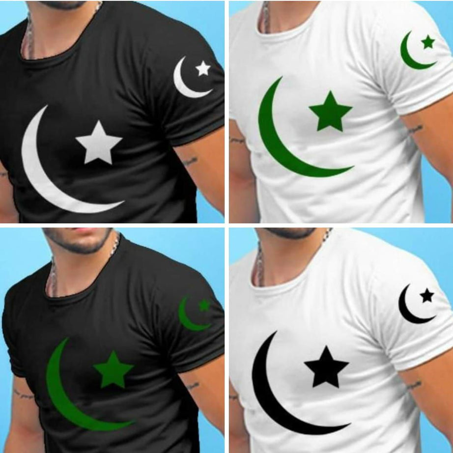 Azadi Offer Pakistani Flag Printed T-shirt with 50% Discount - Oshi.pk - Buy & Sell Online