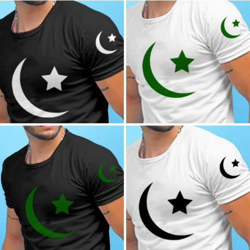 Azadi Offer Pakistani Flag Printed T-shirt with 50% Discount - Oshi.pk - Buy & Sell Online