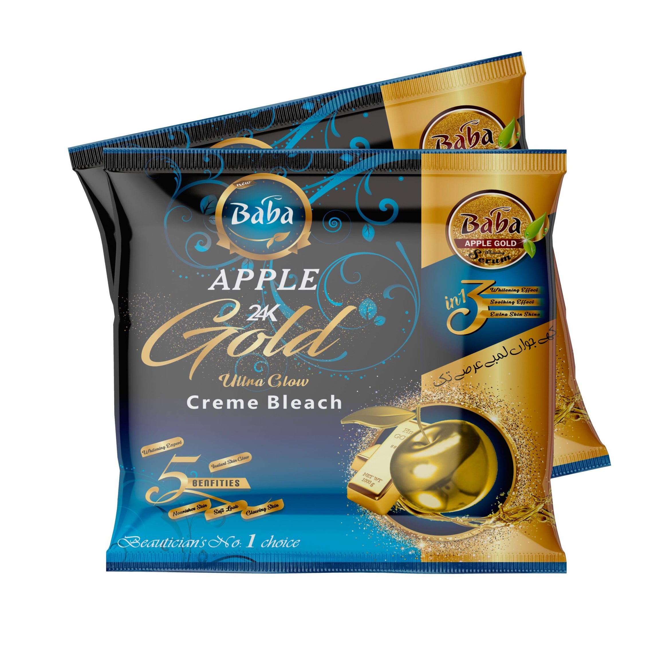 Baba Apple 24K Gold Ultra Glow Creme Bleach Sachet - Oshi.pk - Buy & Sell Online