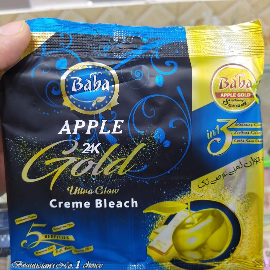 Baba Apple 24K Gold Ultra Glow Creme Bleach Sachet - Oshi.pk - Buy & Sell Online