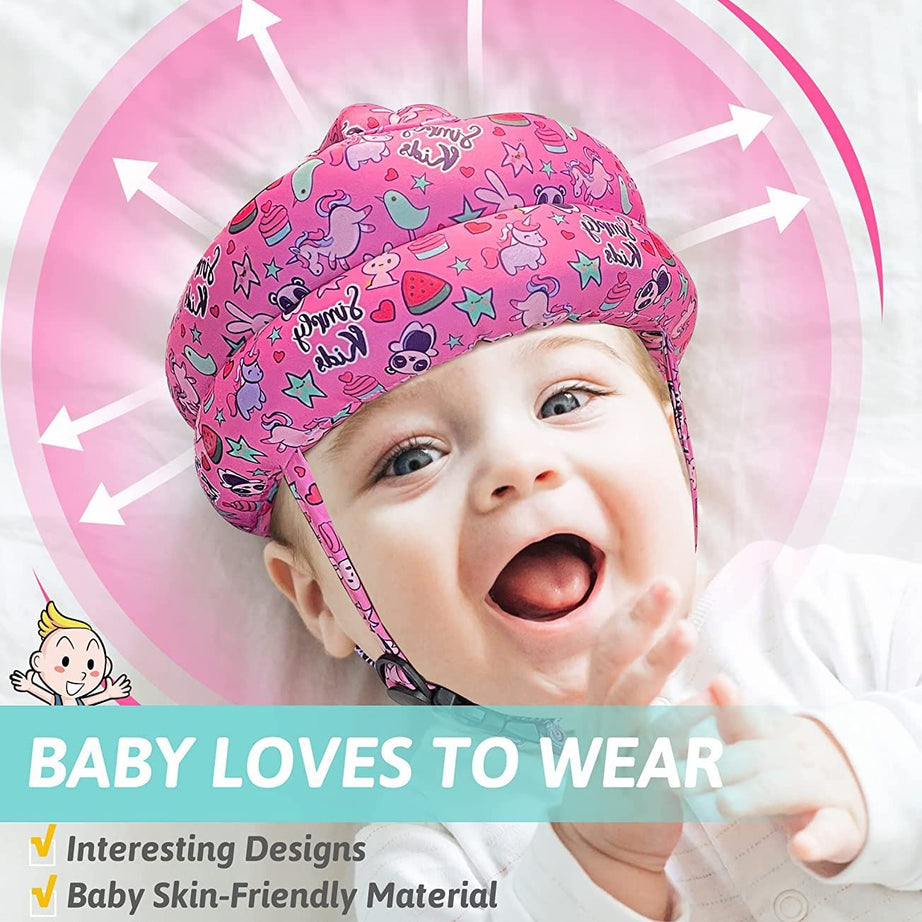 Baby Anti-fall Hat, Soft Baby Helmet Safety Hat, Toddler Anti-collision Protective Hat For Baby, Adjustable Breathable Baby Toddler Cap, Baby Head Hel - Oshi.pk - Buy & Sell Online