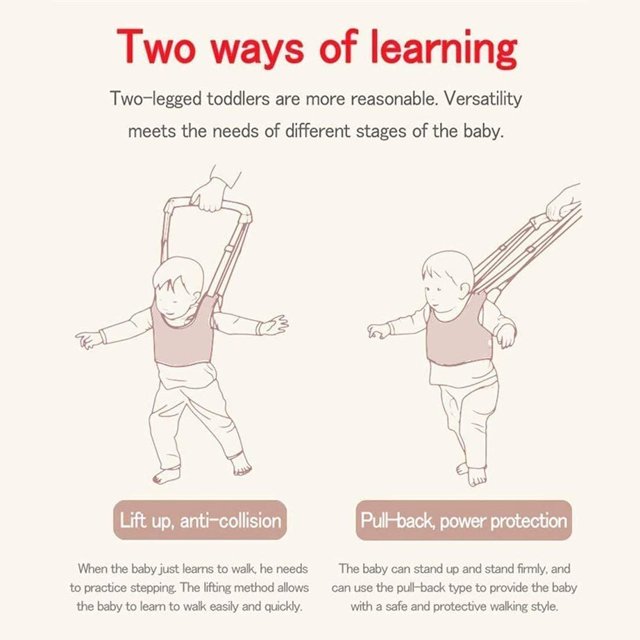 Baby Belt Walker Baby Walking Harness Handheld Baby Walker, Adjustable Toddler Walking Assistant Walking Helper for Infant Child, Breathable Stand Up - Oshi.pk - Buy & Sell Online