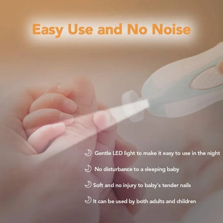 Baby Electric Nail File Drill for Baby No Sharp Claws Hurt, Nail Care Professional Manicure Pedicure System for Beauty Nail Art, 6 in 1 Safety Cutter - Oshi.pk - Buy & Sell Online