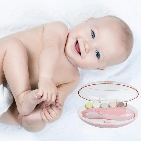 Baby Electric Nail File Drill for Baby No Sharp Claws Hurt, Nail Care Professional Manicure Pedicure System for Beauty Nail Art, 6 in 1 Safety Cutter - Oshi.pk - Buy & Sell Online