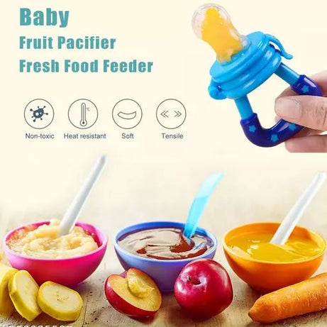 Baby Fruit Feeder Pacifier Food Feeder-Silicone Nipple Teething Toy