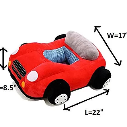 Baby Learning Seat Children's Sofa Backrest Chair Stuffed Car Shaped Plush Toy - Oshi.pk - Buy & Sell Online