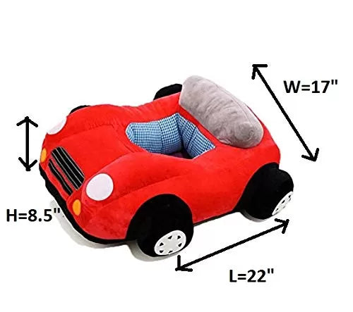Baby Learning Seat Children's Sofa Backrest Chair Stuffed Car Shaped Plush Toy - Oshi.pk - Buy & Sell Online