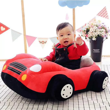 Baby Learning Seat Children's Sofa Backrest Chair Stuffed Car Shaped Plush Toy - Oshi.pk - Buy & Sell Online