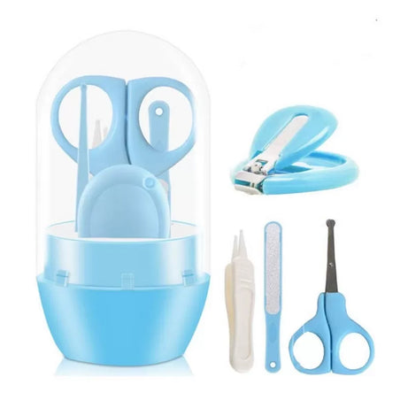 Baby Manicure Kit, 4-in-1 Baby Nail Care Set, Safe Baby Nail Clipper, Scissor, File & Tweezer, Baby Nail Care Kit for Newborn, Infant & Toddler - Oshi.pk - Buy & Sell Online