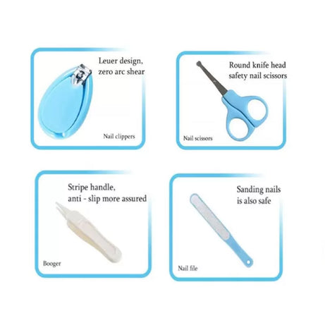 Baby Manicure Kit, 4-in-1 Baby Nail Care Set, Safe Baby Nail Clipper, Scissor, File & Tweezer, Baby Nail Care Kit for Newborn, Infant & Toddler - Oshi.pk - Buy & Sell Online