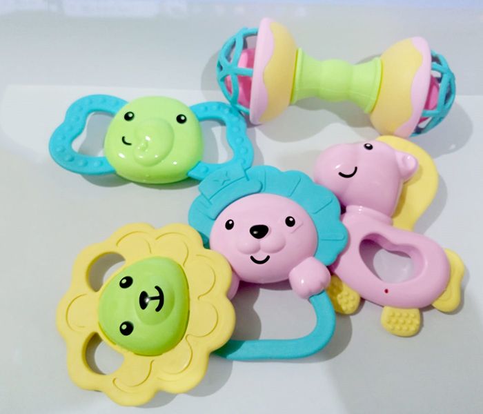 Baby Rattle Set - 5Pcs Set - High Quality - Oshi.pk - Buy & Sell Online