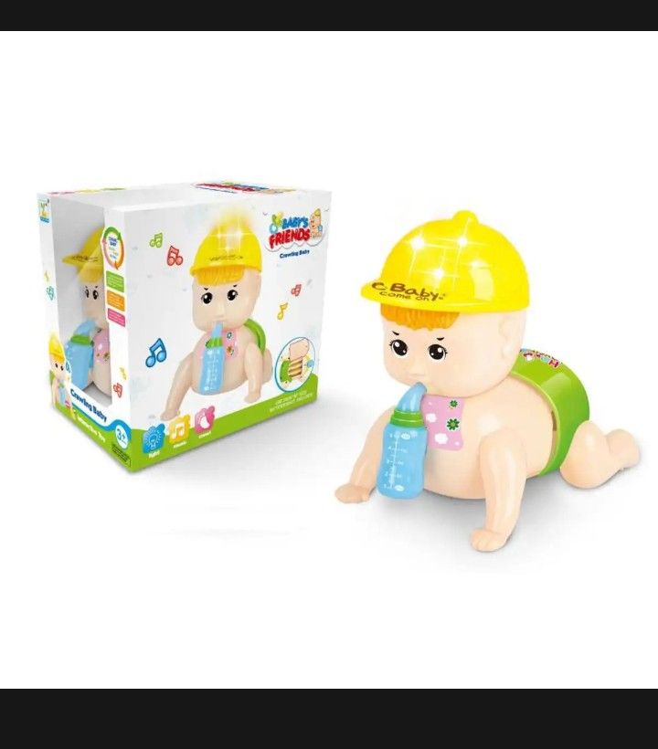Baby's Friends Cute Naughty Crawling And Flashing 3D Lights Toy For Kids - Oshi.pk - Buy & Sell Online