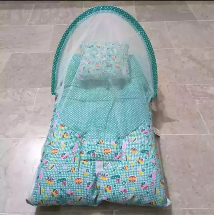 Baby Sleeping bag with Mosquito net, net Safety Baby Crib 0-1 Year Infant Portable Folding Baby Cots Foldable Crib Net Infant Baby Sleeping Bag - baby - Oshi.pk - Buy & Sell Online