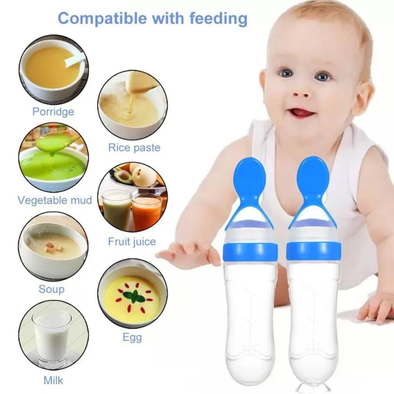 Baby Spoon Feeder-Feeder with Spoon-Silicone Spoon Feeder-Baby Silicon Spoon Feeder-Spoon bottle Feeder-Spoon Feeder Silicon - Oshi.pk - Buy & Sell Online