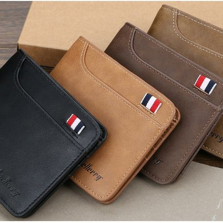 Baellerry Multi Functional Fashion Minimalist Multi Card Position Short Zipper Pu Leather Man Wallets - Oshi.pk - Buy & Sell Online