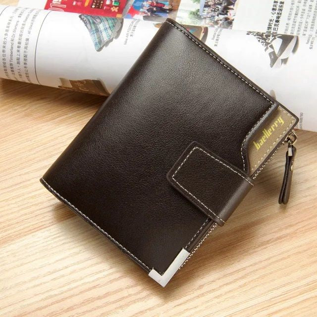 Baellerry Short Luxury Men Wallets Zipper Coin Pocket Card Holder Male Wallet - Oshi.pk - Buy & Sell Online