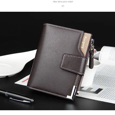 Baellerry Short Luxury Men Wallets Zipper Coin Pocket Card Holder Male Wallet - Oshi.pk - Buy & Sell Online