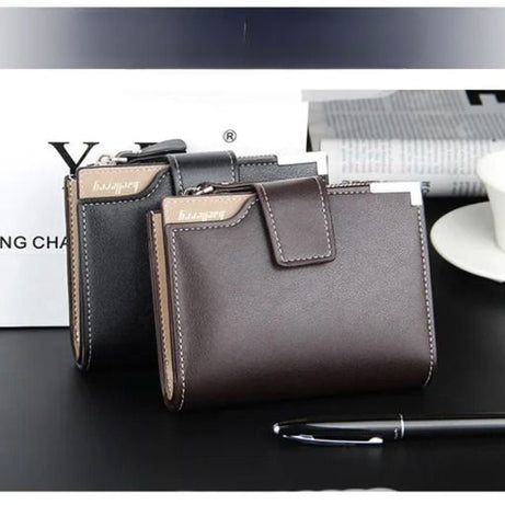 Baellerry Short Luxury Men Wallets Zipper Coin Pocket Card Holder Male Wallet - Oshi.pk - Buy & Sell Online