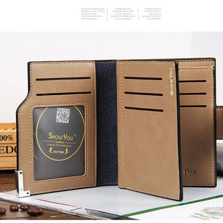 Baellerry Short Luxury Men Wallets Zipper Coin Pocket Card Holder Male Wallet - Oshi.pk - Buy & Sell Online