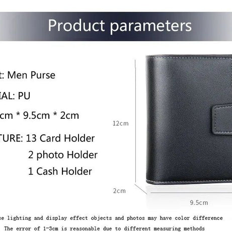 Baellerry Short Luxury Men Wallets Zipper Coin Pocket Card Holder Male Wallet - Oshi.pk - Buy & Sell Online