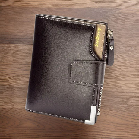 Baellerry Short Luxury Men Wallets Zipper Coin Pocket Card Holder Male Wallet Clutch Photo Holder Brand Man Purses Wallet - Oshi.pk - Buy & Sell Online