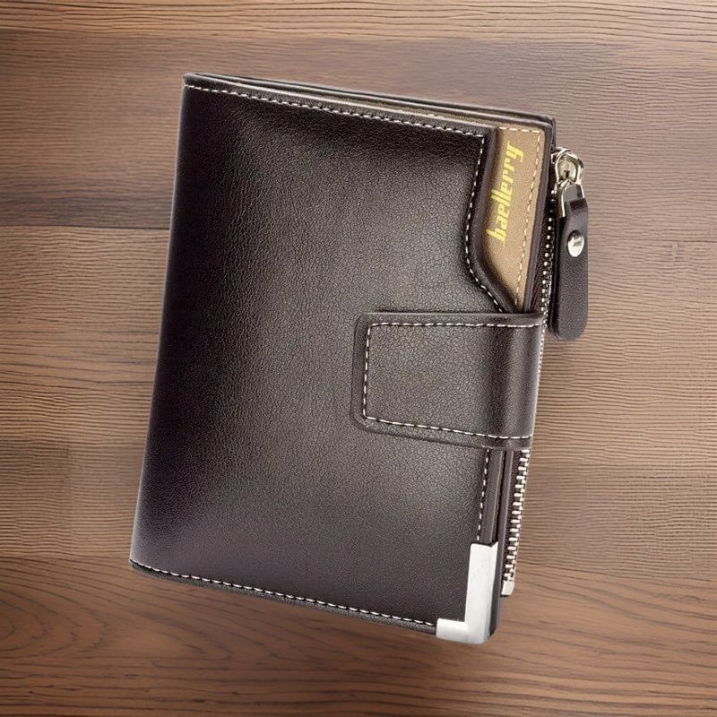 Baellerry Short Luxury Men Wallets Zipper Coin Pocket Card Holder Male Wallet Clutch Photo Holder Brand Man Purses Wallet - Oshi.pk - Buy & Sell Online