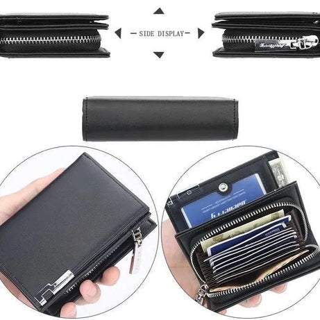 Balebaily Short Zipper High Quality Pu Leather Wallet Coin Purse - Oshi.pk - Buy & Sell Online