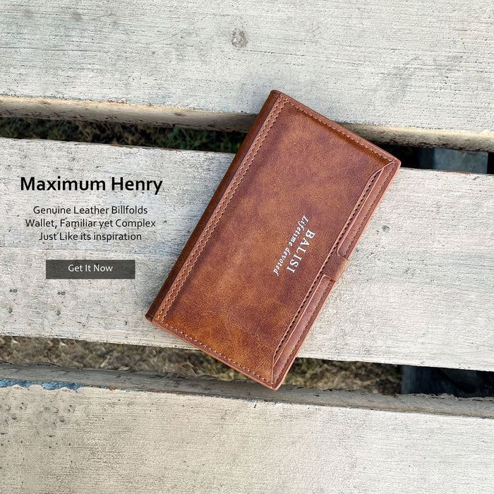 Balisi PU Leather Long Cardholder Wallet for men's - Oshi.pk - Buy & Sell Online