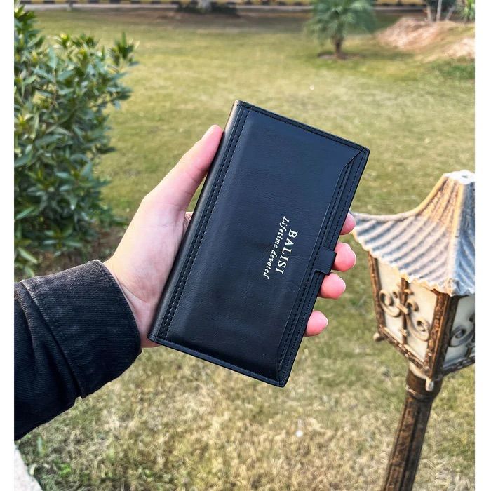 Balisi PU Leather Long Cardholder Wallet for men's - Oshi.pk - Buy & Sell Online