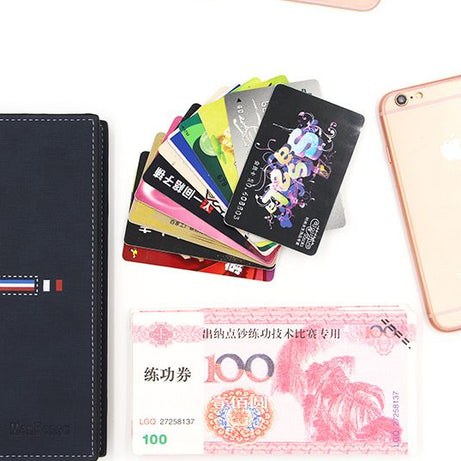 Balisi PU Leather Long Wallet For Men Slim Money Card Holder Mobile Wallets - Oshi.pk - Buy & Sell Online