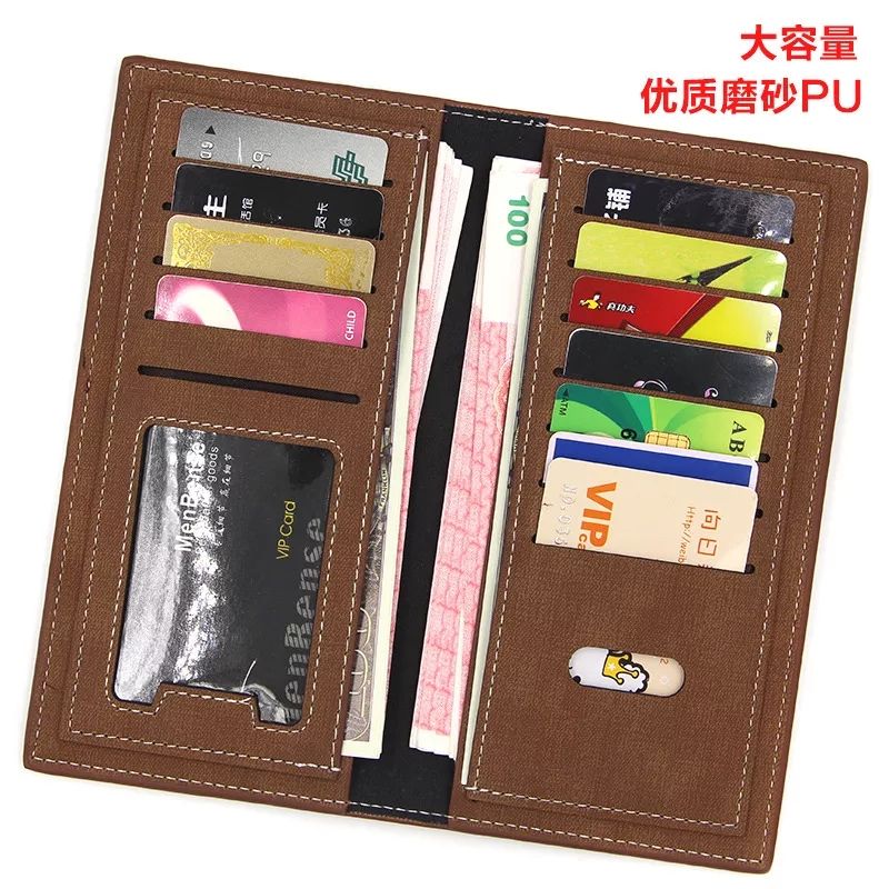 Balisi PU Leather Long Wallet For Men Slim Money Card Holder Mobile Wallets - Oshi.pk - Buy & Sell Online