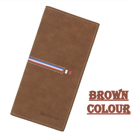 Balisi PU Leather Long Wallet For Men Slim Money Card Holder Mobile Wallets - Oshi.pk - Buy & Sell Online