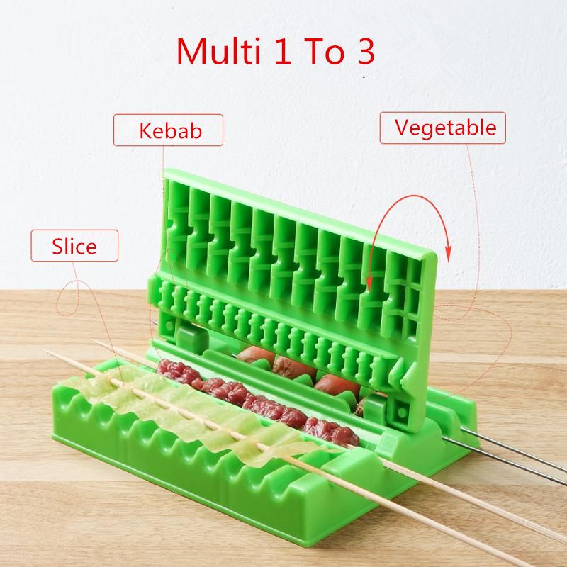 Barbecue Meat Skewer Device BBQ Kabab Maker Machine BBQ Meat String Device Quick Portable Meat Skewer - Oshi.pk - Buy & Sell Online
