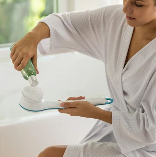 Bathing Spinning Brush with Mesh Sponge Stone 5 Spa Attachment for Cleanse and Pamper Your Body - Oshi.pk - Buy & Sell Online