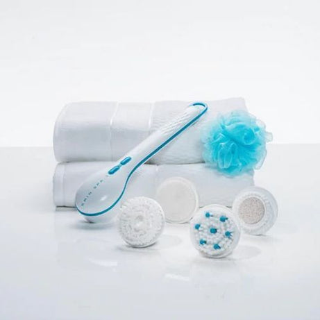 Bathing Spinning Brush with Mesh Sponge Stone 5 Spa Attachment for Cleanse and Pamper Your Body - Oshi.pk - Buy & Sell Online