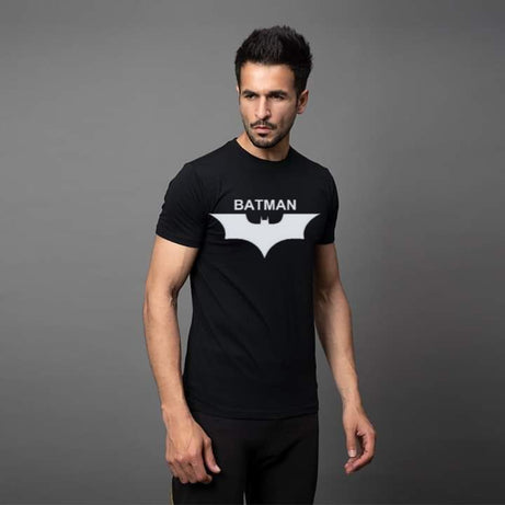 Batman Printed Black Tee - Oshi.pk - Buy & Sell Online