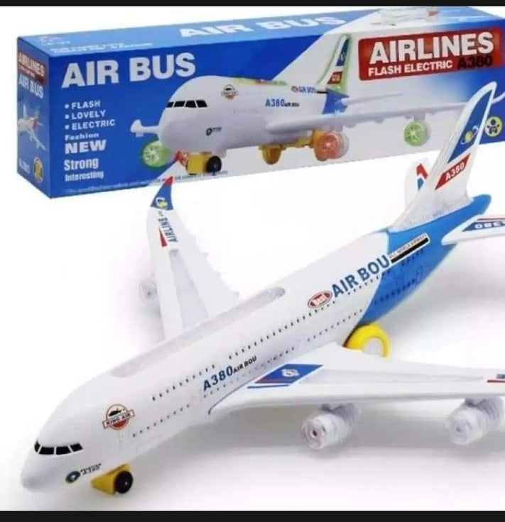 Battery Operated Airbus A380 Airlines Model Aeroplane Electric Toy With Lights and Musical Toy For Kids - Oshi.pk - Buy & Sell Online