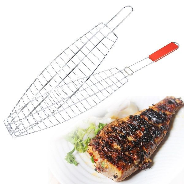 BBQ Barbeque Fish Grill Net Basket - Oshi.pk - Buy & Sell Online